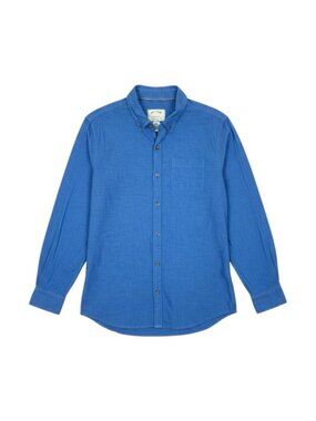 Fat Face Tadlow Button Down Shirt Blue Cotton Regular Fit Men’s Large